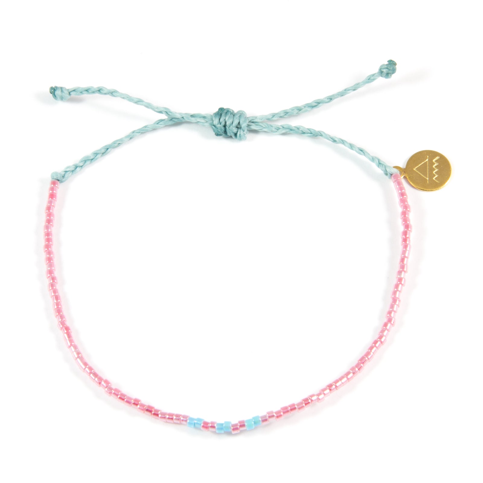 Watermelon Sky Blue Pattern Bead Bracelet