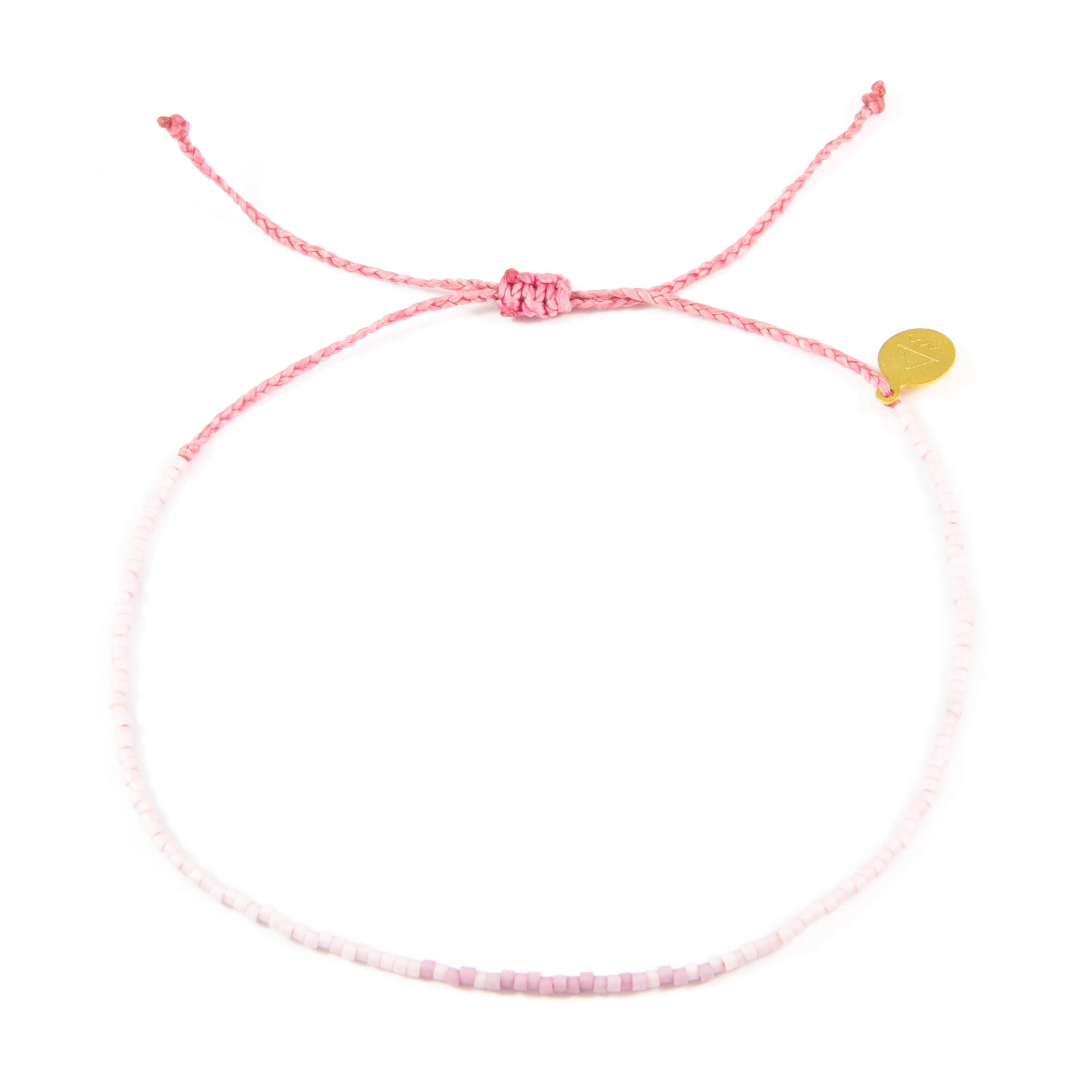 Plum & Smoothie Ombre Bead Anklet