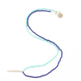 Teal & Navy Half N Half Spike in Silver
