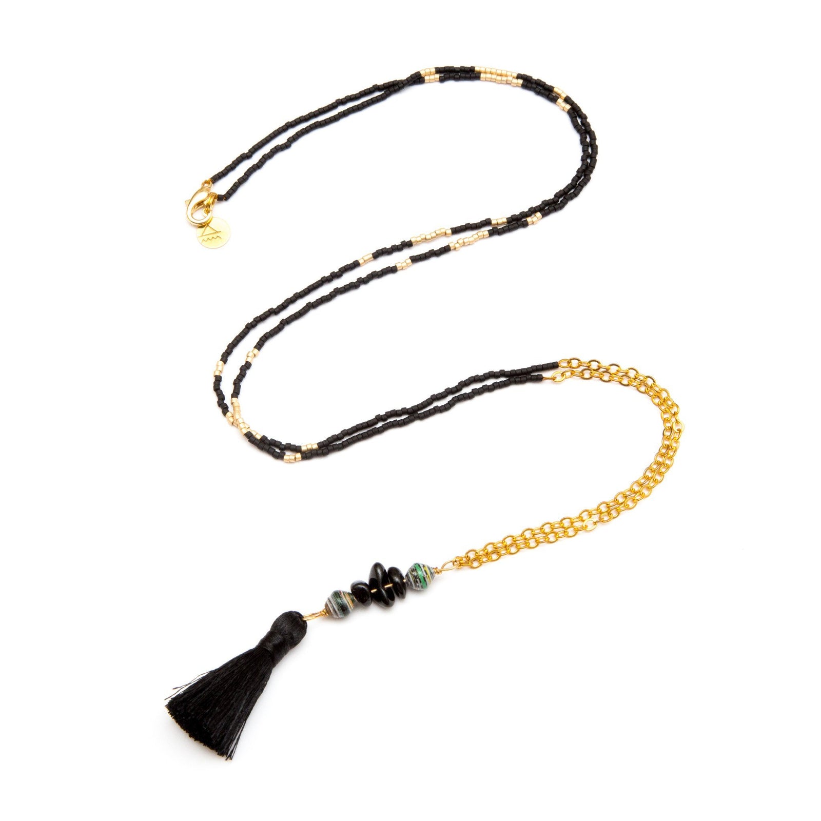 Black Tassel Necklace