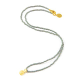 Denim Pineapple Tiny Charm Necklace