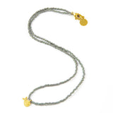 Denim Fish Tiny Charm Necklace