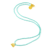 Teal Ellie Tiny Charm Necklace
