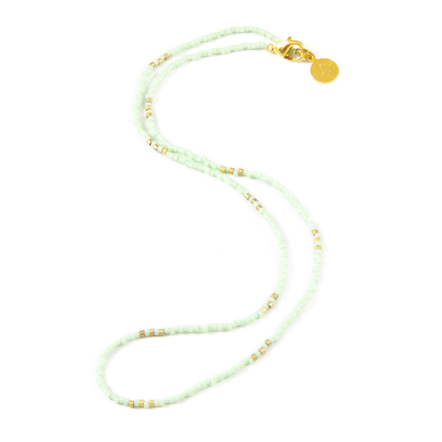 Soft Mint Simple Statements Necklace