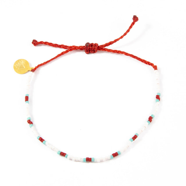 Bird of Paradise Dot Beaded Bracelet