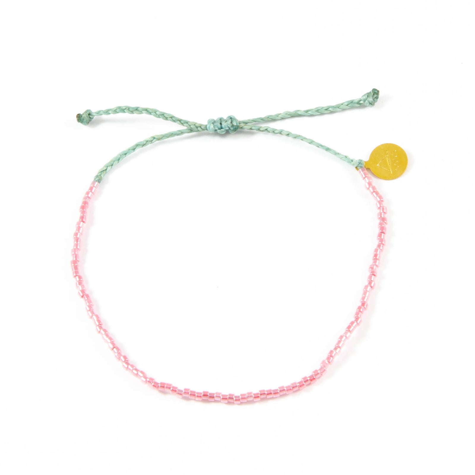 Pearl Pink & Ocean Blue Delicate Bead Bracelet