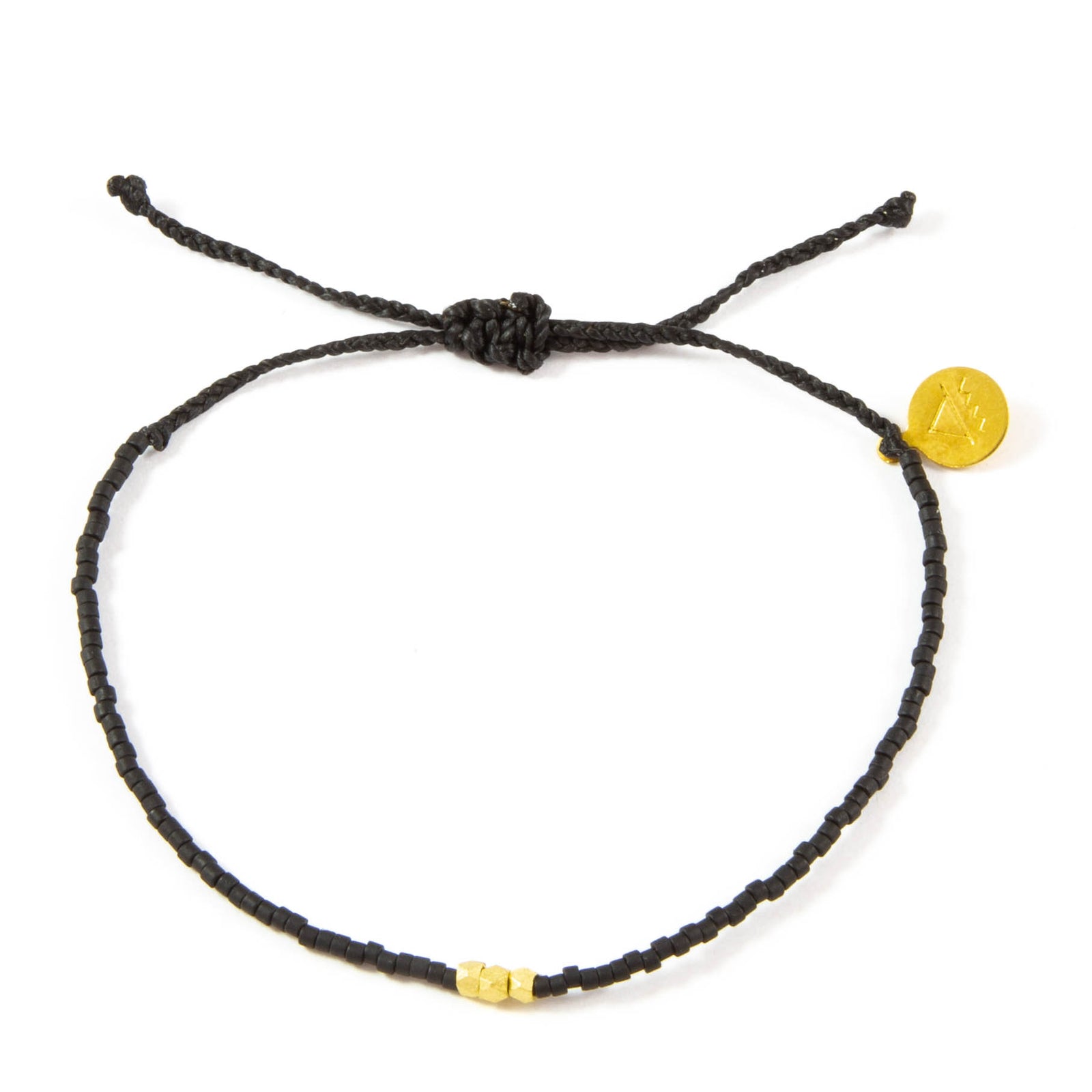 Black Gold Bead Bracelet