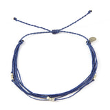 Navy Macua in Silver Anklet