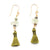 Olive Green Tassel Earrings