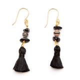 Black Tassel Earrings