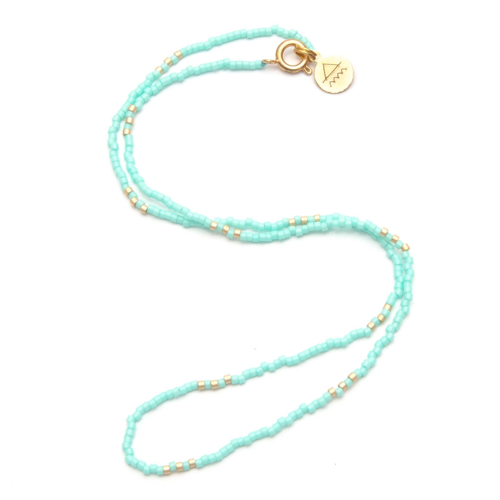 Sea Foam Simple Statement Necklace