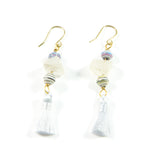 White Tassel Earring