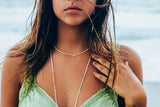 Light Coral Wishbone Necklace
